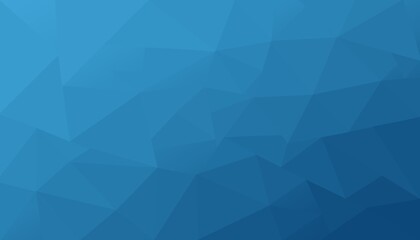 Fototapeta premium Abstract blue gradient polygon texture background