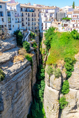 Fototapeta na wymiar Ronda, Spain, a landscape with the Tajo Gorge