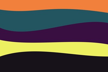 Obraz premium Multicolor layered Waves Background