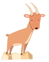 Big and small animals, bright colors, pastel colors