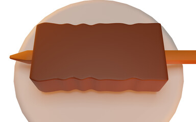 Meat stick PNG 3D