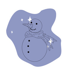 snowman icon. Vector concept illustration for design.