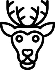 Reindeer Vector Icon Design Illustration