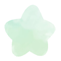 シンプルな水彩風の星