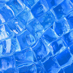 Geometric blue ice texture background