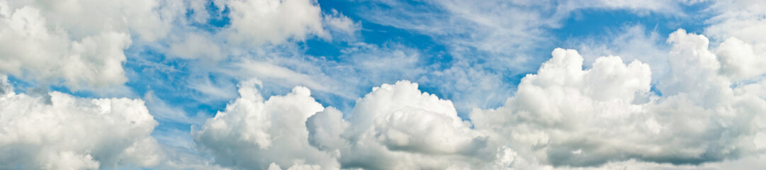 Naklejka na ściany i meble panoramic cloud blue sky