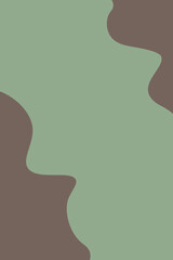 natural green and brown colours background with waves and blank space for text