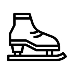 skates line icon illustration vector graphic