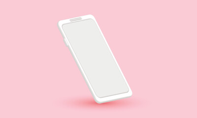 illustration of a pink smartphone