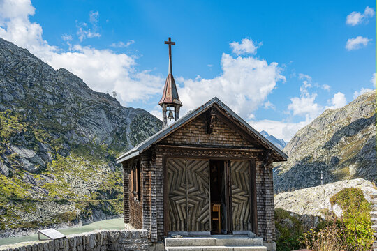 Kapelle beim Grimselhospiz am Grimselpass, Schweiz