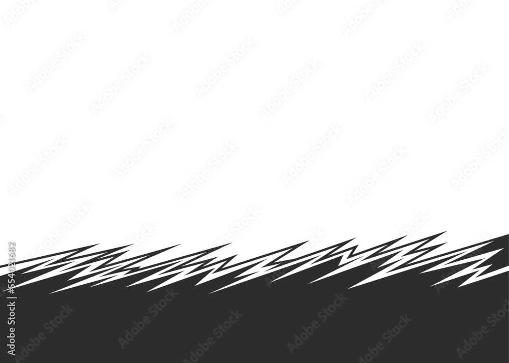 Poster abstract background with jagged spike pattern and with some copy space area