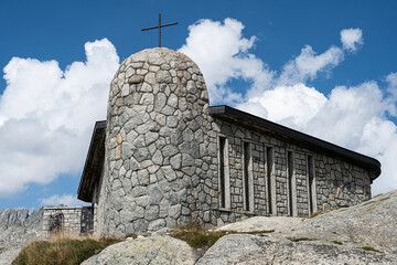 Kapelle St. Christophorus auf der Grimsel Passhöhe, Kanton Wallis, Schweiz