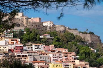 Obraz premium Castelsardo, Sardinia, Italy beautiful town on top of a hill.