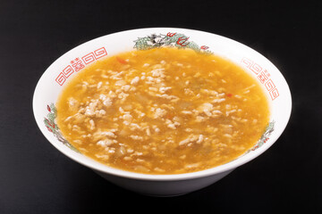 ザーサイとひき肉の辛みラーメン