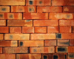Fototapeta premium old red clay brick
