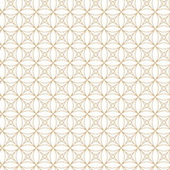 Fototapeta premium Geometric linear pattern, golden lines on a white background, interesting rounded lines and patterns