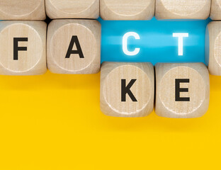 Wooden blocks with letters forming the words 