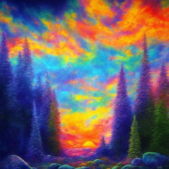 Obraz na płótnie Canvas Colorful Landscape