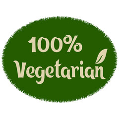 Vegan organic eco natural bio sticker label logo icon. Logo with a pattern of green leaves. Ecological products. Stickers of eco-friendly products. Vector illustration of vegan organic food icons