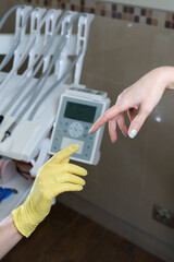 Stomatology concept. indoors photo. Creation of Adam