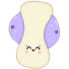 Kawaii pad  isolated on transparent background 