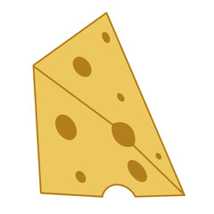 cheese isolated on white