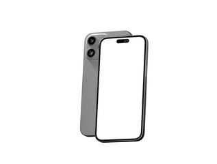 realistic smartphone template mockup for user experience presentation. Stylish concept design for websites, applications and landing pages.