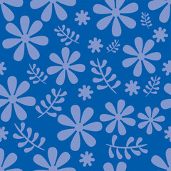 Seamless diaper pattern composed of floral. Small flowers are used as elements, suitable for background and wrapping paper design.	