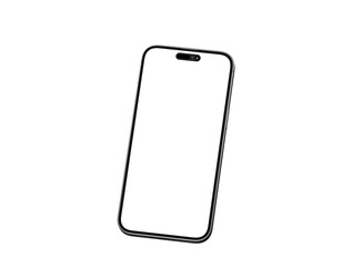 Modern glass smartphone hanging over the table