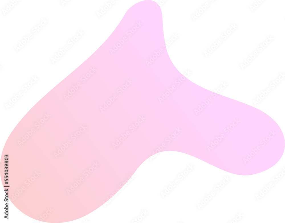 Aufkleber abstract fluid shape. gradient liquid element. amoeba splash design.
