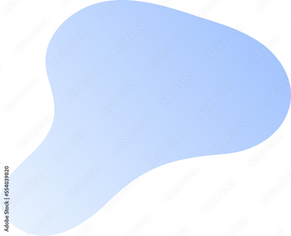 Poster abstract fluid shape. gradient liquid element. amoeba splash design.