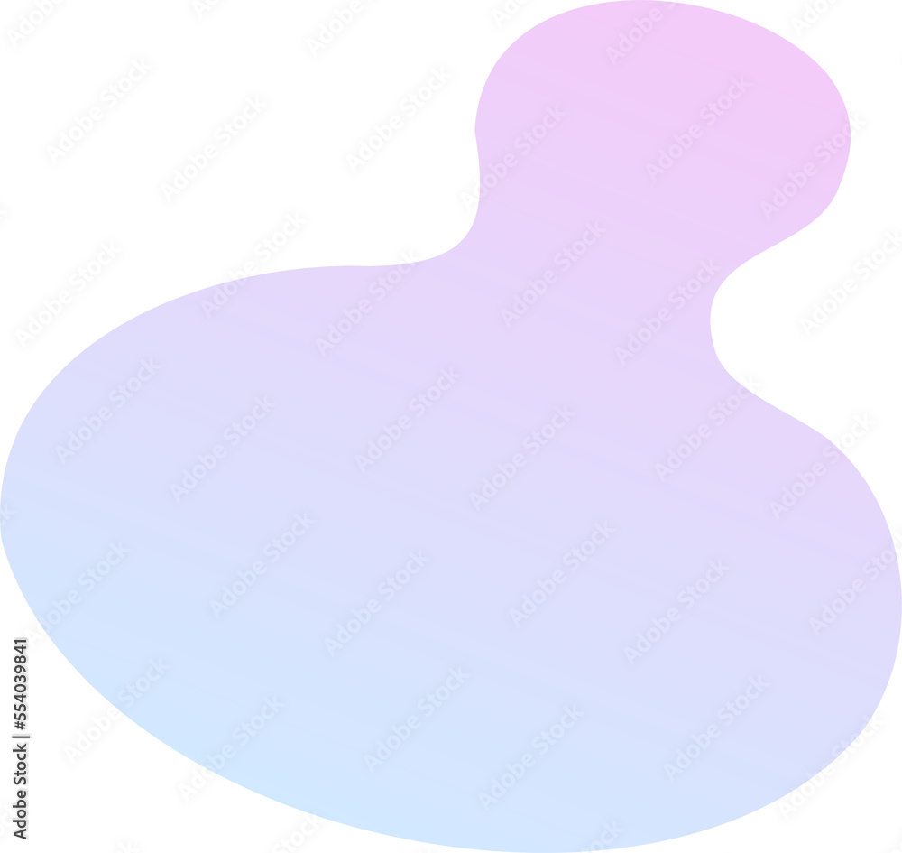 Poster abstract fluid shape. gradient liquid element. amoeba splash design.
