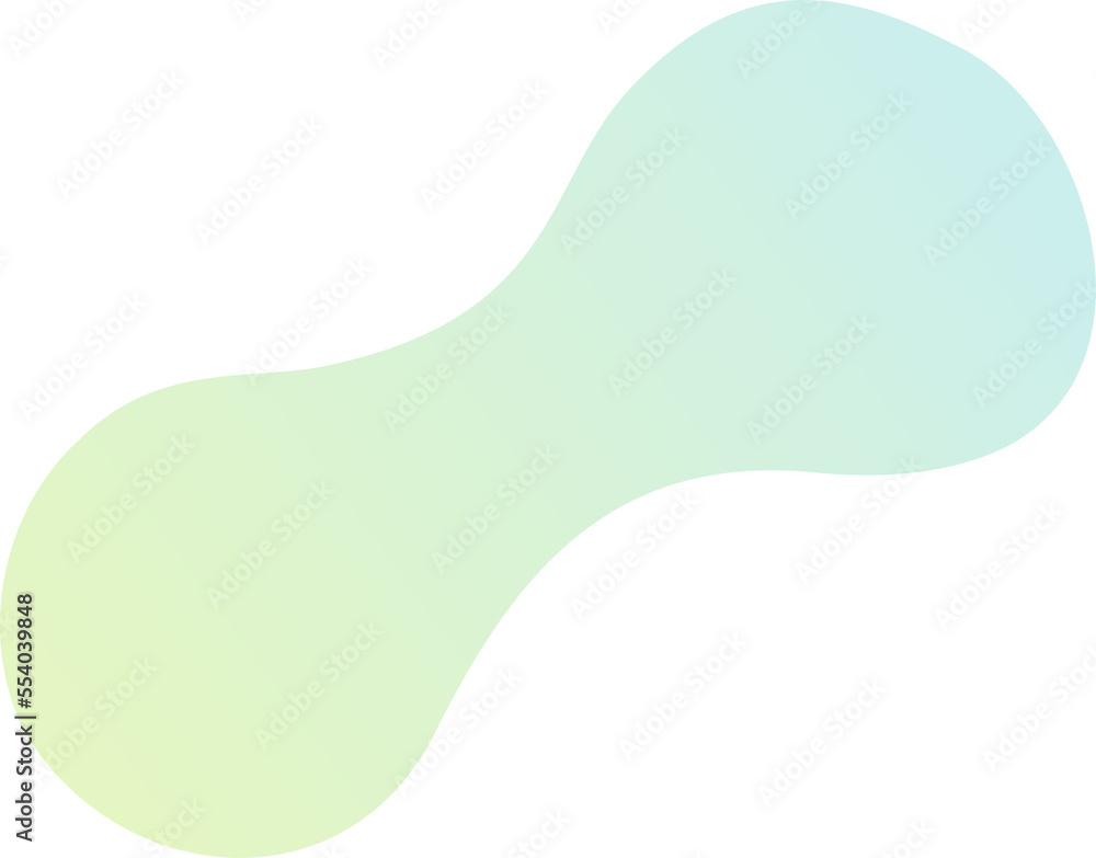 Poster abstract fluid shape. gradient liquid element. amoeba splash design.
