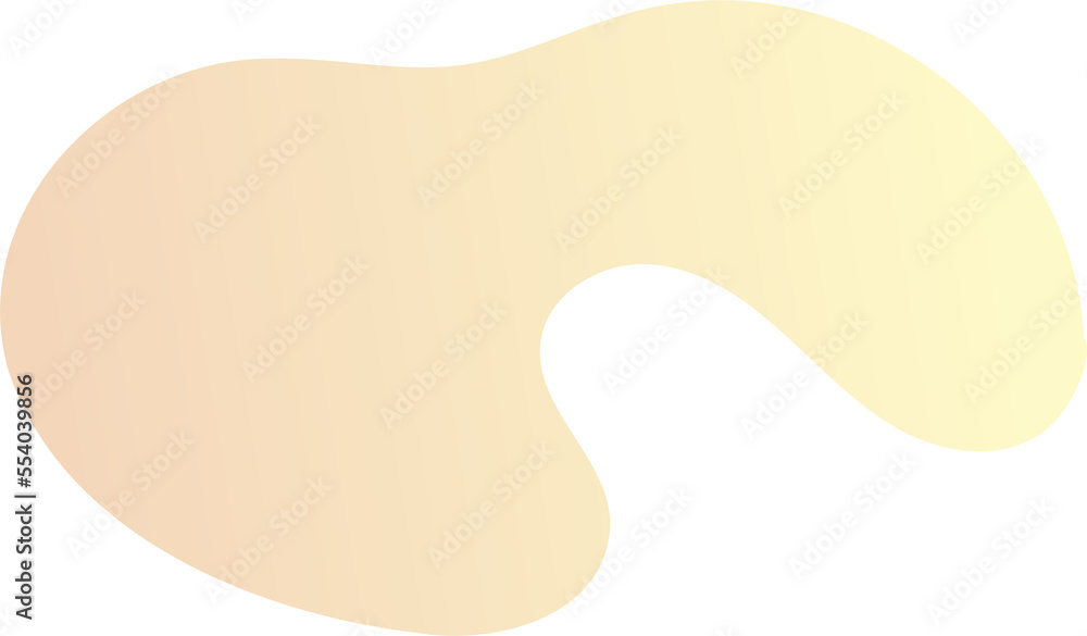 Poster abstract fluid shape. gradient liquid element. amoeba splash design.