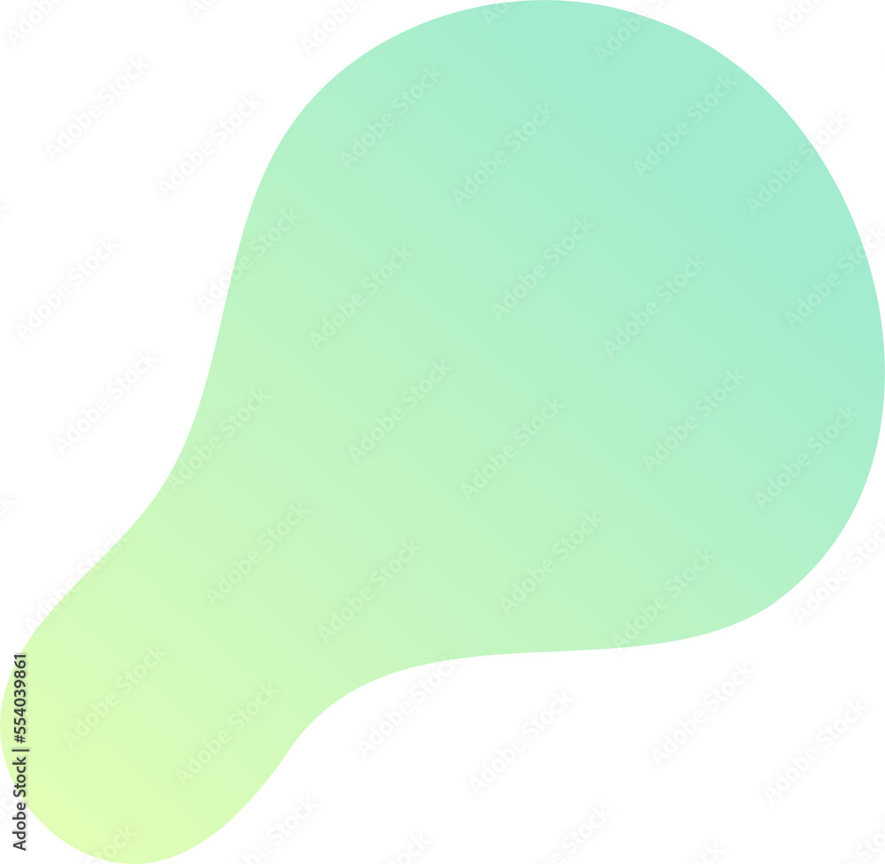 Poster abstract fluid shape. gradient liquid element. amoeba splash design.