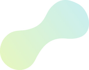 Abstract fluid shape. Gradient liquid element. Amoeba splash design. 