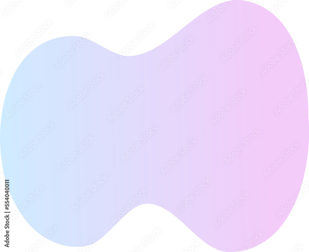 Poster abstract fluid shape. gradient liquid element. amoeba splash design.