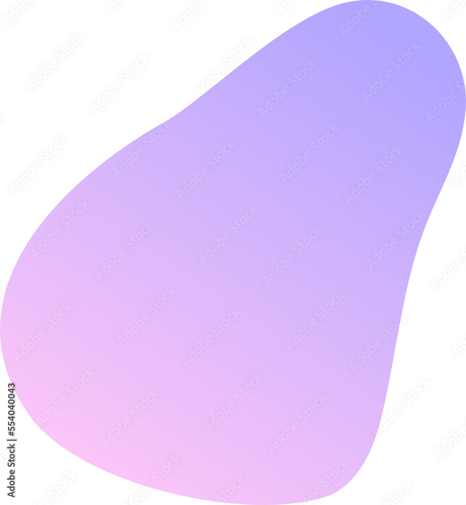 Poster abstract fluid shape. gradient liquid element. amoeba splash design.