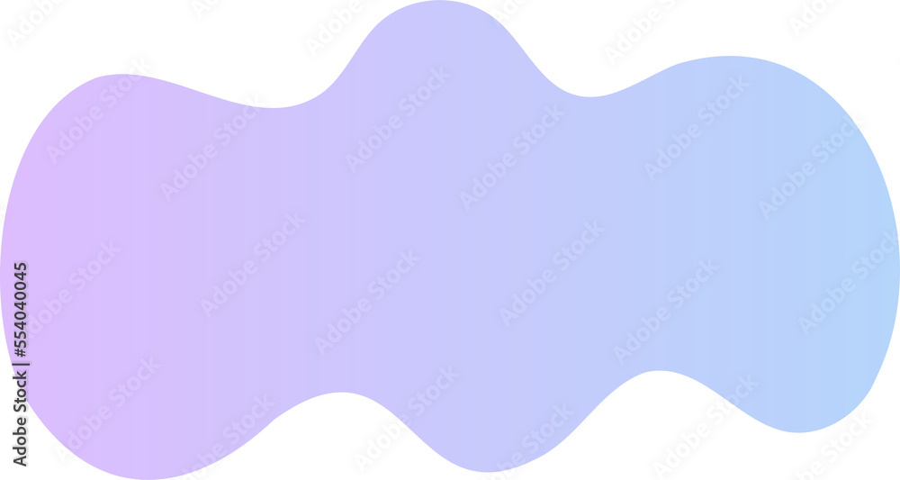 Poster abstract fluid shape. gradient liquid element. amoeba splash design.