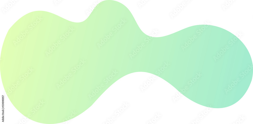 Poster abstract fluid shape. gradient liquid element. amoeba splash design.