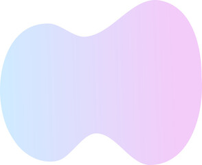 Abstract fluid shape. Gradient liquid element. Amoeba splash design. 