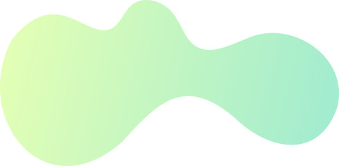 Fototapeta premium Abstract fluid shape. Gradient liquid element. Amoeba splash design. 