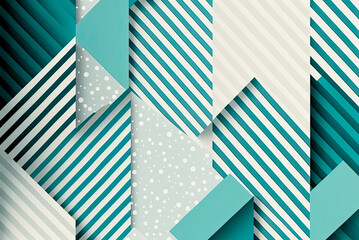 Fototapeta premium Christmas design, blue and white, winter. Generative AI