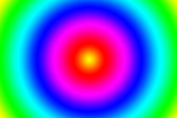 Gradient rainbow color multi-layers circles for abstract background