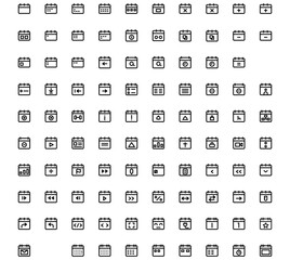 calendar icon collection