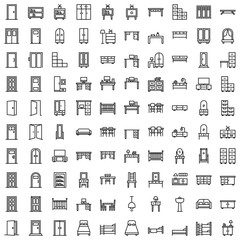 furniture icon collection