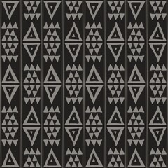 Traditional African pattern. Illustration ethnic tribal African mud cloth triangle stripes seamless pattern background. Use for fabric, textile, home decoration elements, upholstery, wrapping.