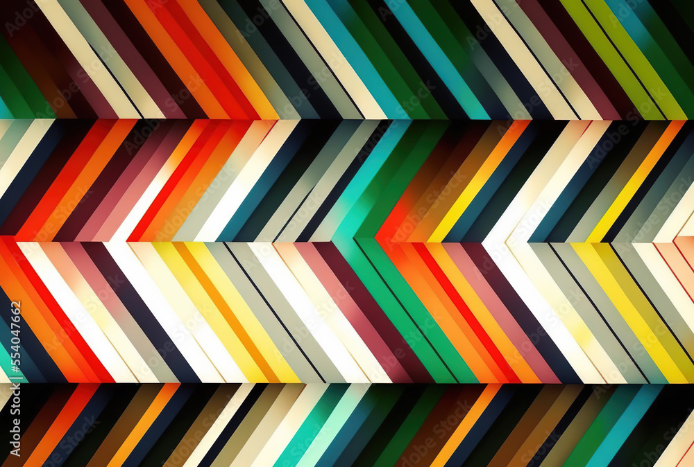 Poster abstract backdrop colorful stripes that cross one another. modern weaving style. design using geomet
