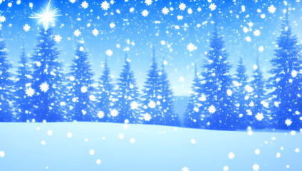 冬の風景　雪景色　背景
