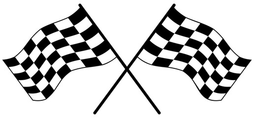 Racing Flags Vector Clipart